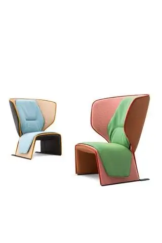 Кресло, созданное для дома и атмосферы Cassina, гибкое, обволакивающее и взрывного цвета