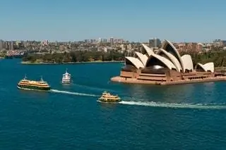 Архитектор Йорн Оберг Утзон Открытие 1973 Bennelong Point Сидней Австралия