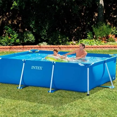 прямоугольный съемный бассейн intex