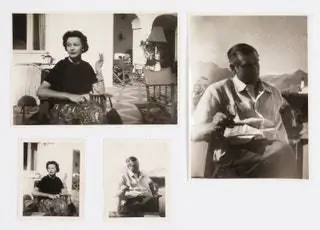 Четыре фотографии из семейного альбома Вивьен Ли, сделанные в Испании в 1957 году