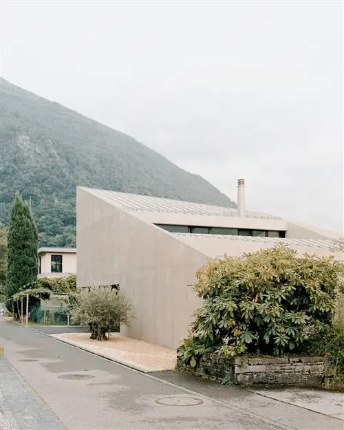 Брутальность и простота Pyramid House в Швейцарии