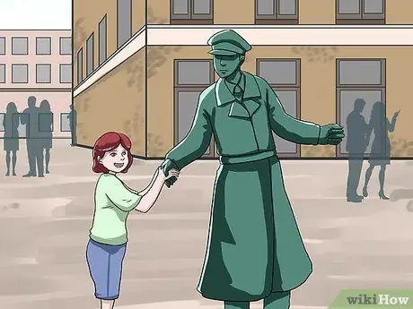Будьте живой статуей Шаг 8