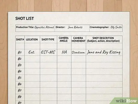 Напишите сценарий музыкального видео, шаг 13