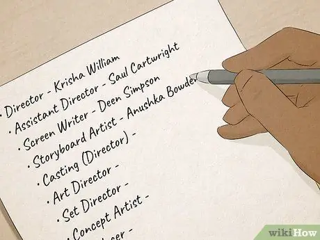 Напишите сценарий музыкального видео, шаг 2