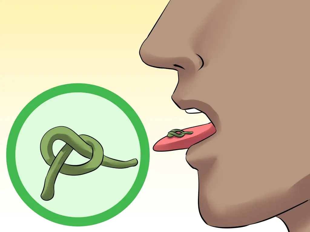 3 способа завязать узел на стебле вишни языком