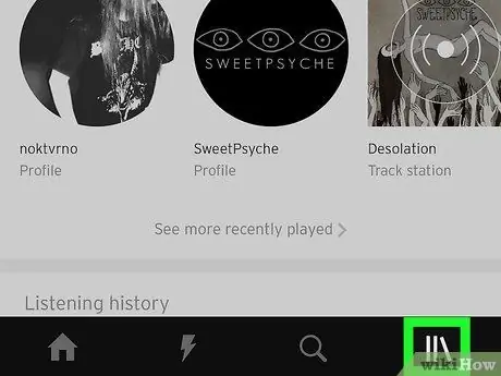 Удалить репост в Soundcloud на iPhone или iPad Шаг 2
