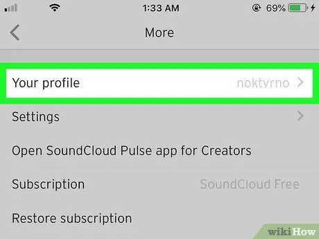 Удалить репост в Soundcloud на iPhone или iPad Шаг 4