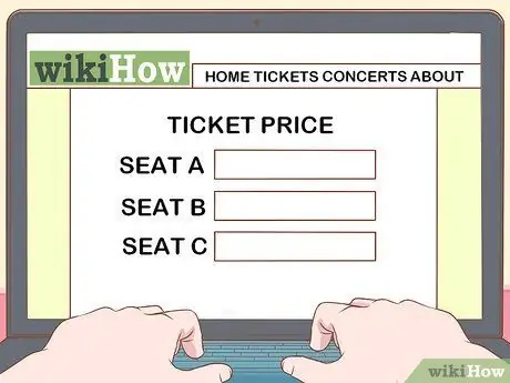 Продажа билетов на концерт Шаг 3