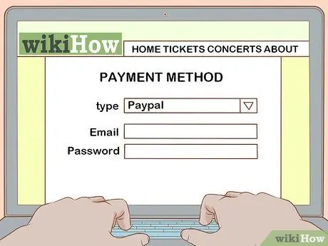 Продажа билетов на концерт Шаг 4