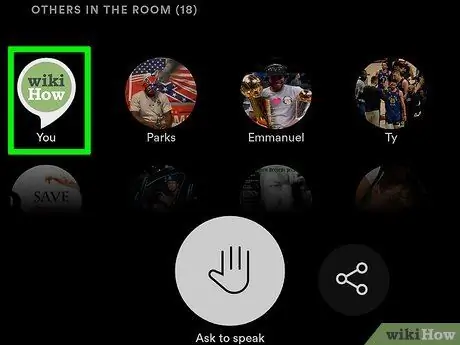 Используйте Spotify Greenroom Шаг 5