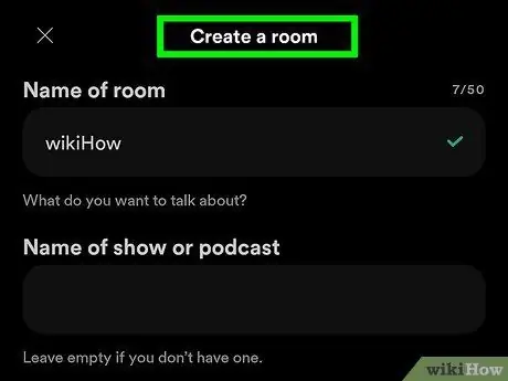 Используйте Spotify Greenroom Шаг 6