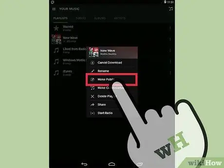 Сделайте плейлисты общедоступными на Spotify Шаг 12