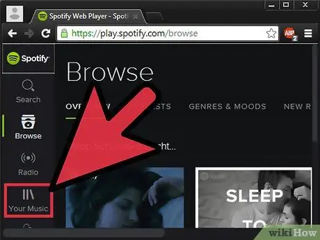 Сделайте плейлисты общедоступными на Spotify Шаг 3