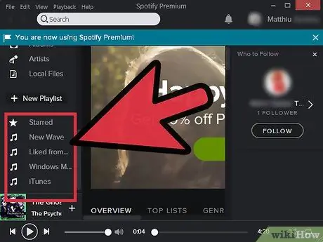 Сделайте плейлисты общедоступными на Spotify Шаг 7