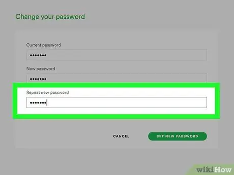 Измените свой пароль Spotify Шаг 10