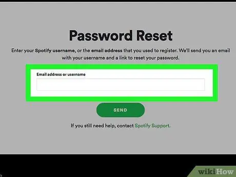 Измените свой пароль Spotify Шаг 13