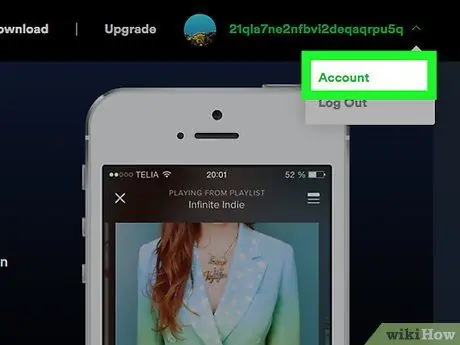 Измените свой пароль Spotify Шаг 6