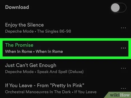 Отключить случайный выбор в Spotify на iPhone или iPad Шаг 4