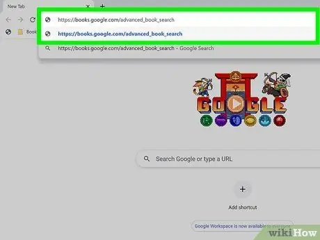 Выполните расширенный поиск в Google Книгах. Шаг 1