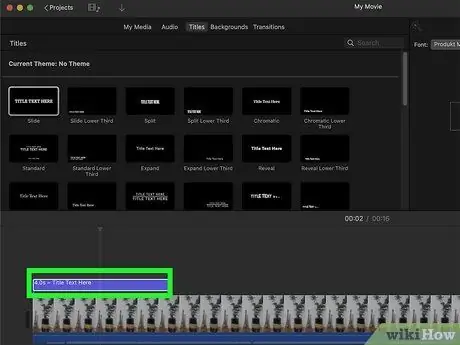 Добавление субтитров к видео в iMovie, шаг 3