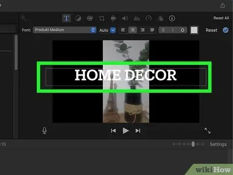 Добавление субтитров к видео в iMovie, шаг 4