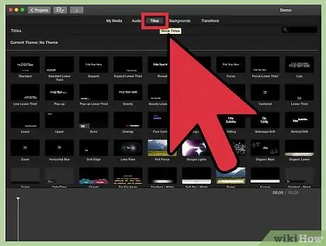 Создайте кредиты в iMovie, шаг 1