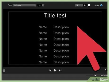 Создайте кредиты в iMovie Step 7