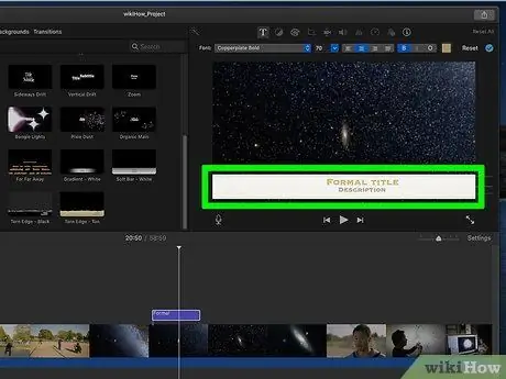 Поместите текст в iMovie Шаг 10