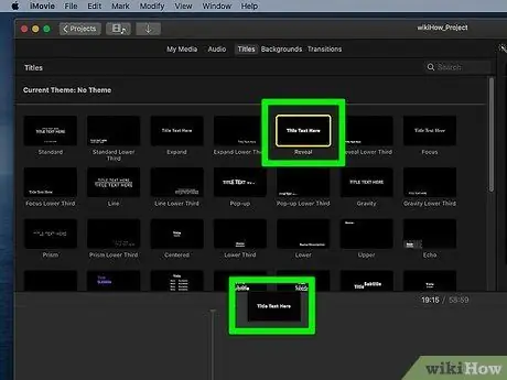 Поместите текст в iMovie Шаг 3