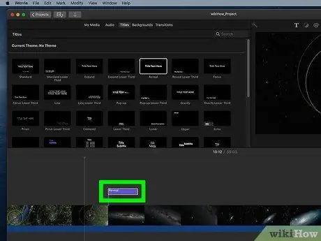 Поместите текст в iMovie Шаг 4