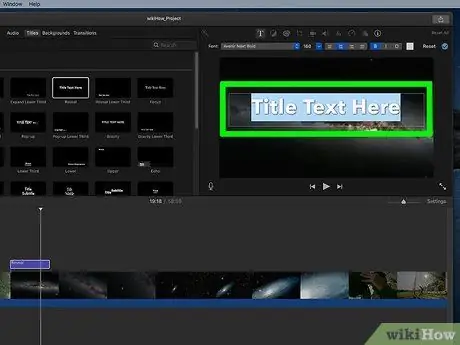 Поместите текст в iMovie Шаг 5