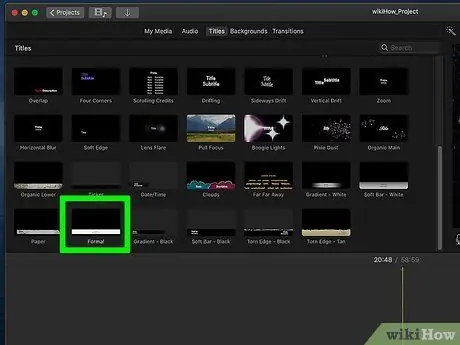 Поместите текст в iMovie Шаг 8