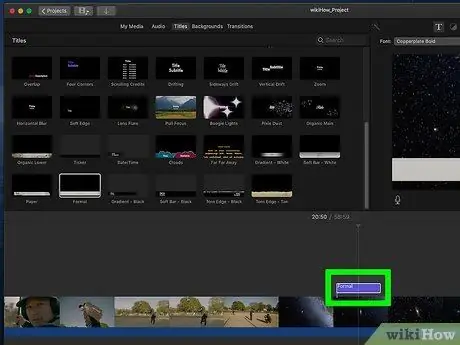 Поместите текст в iMovie Шаг 9