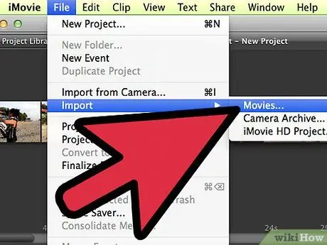 Создайте DVD с помощью iMovie Шаг 1