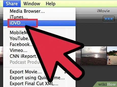 Создайте DVD с помощью iMovie Шаг 3