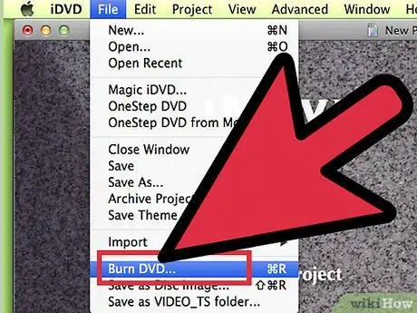 Создайте DVD с помощью iMovie Шаг 7