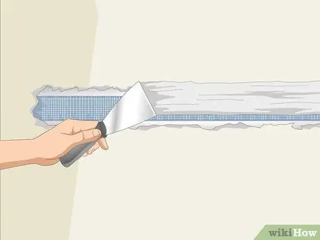 Отремонтируйте ленту для гипсокартона, отделяющуюся от стен Шаг 13