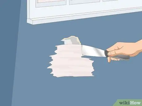 Отремонтируйте ленту для гипсокартона, отделяющуюся от стен Шаг 3