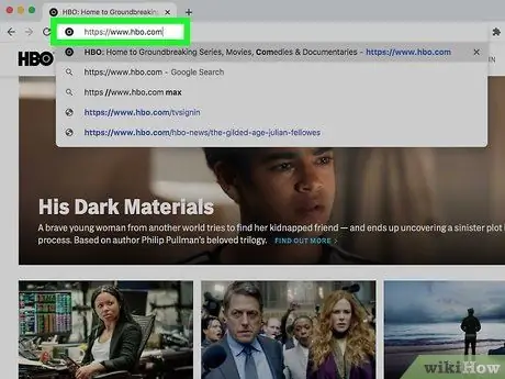 Активируйте HBO Go на ПК или Mac Шаг 1