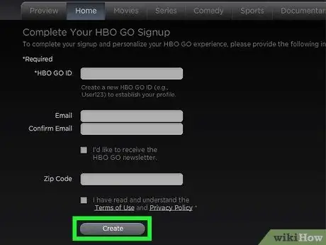 Активируйте HBO Go на ПК или Mac Шаг 7