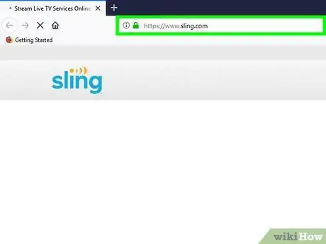Зарегистрируйтесь в Sling TV на ПК или Mac Шаг 1