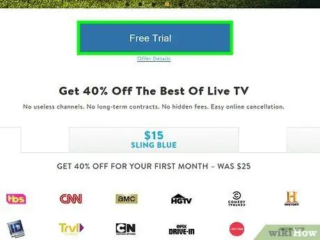Зарегистрируйтесь в Sling TV на ПК или Mac Шаг 2