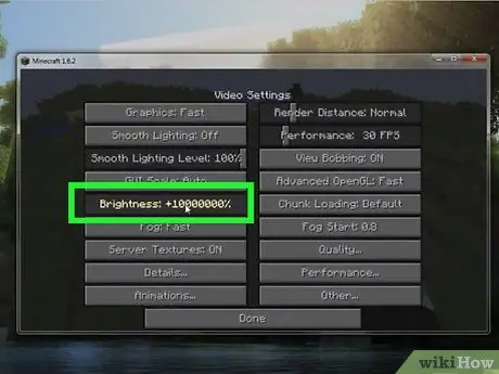 Увеличьте свою гамму в Minecraft, шаг 5