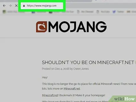 Измените свое имя пользователя Minecraft Шаг 2
