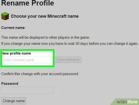 Измените свое имя пользователя Minecraft Шаг 9