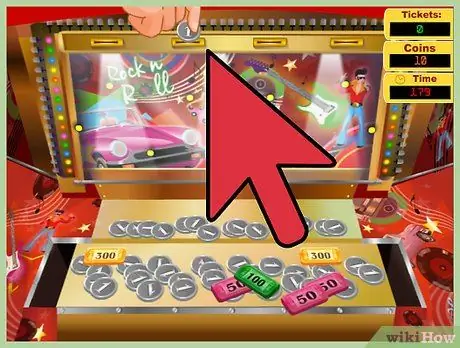 Выиграйте в аркаде Penny Pushers, шаг 2