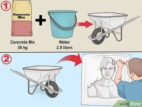 Скульптура из бетона Шаг 8