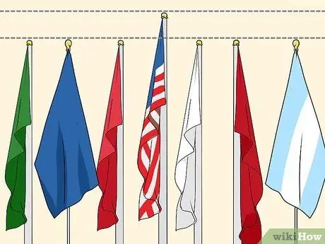 Покажите американский флаг с другими флагами Шаг 6