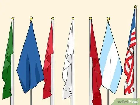 Покажите американский флаг с другими флагами Шаг 8