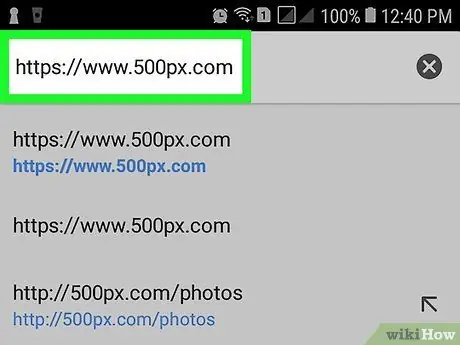Продажа фотографий на 500px на Android Шаг 1